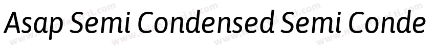 Asap Semi Condensed Semi Condensed字体转换